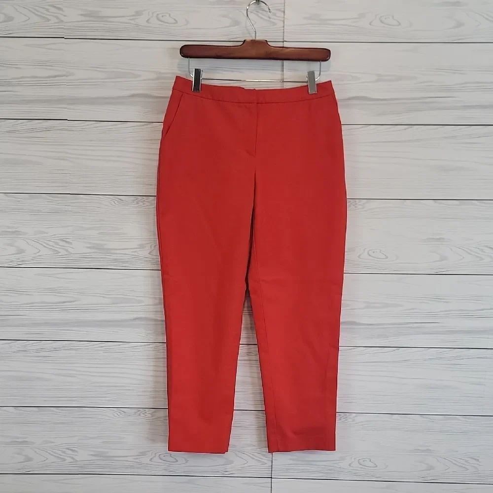 Susina Cropped Capri Pants Sunset Orange Womens Size 6